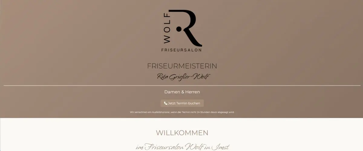 Website Friseursalon Wolf