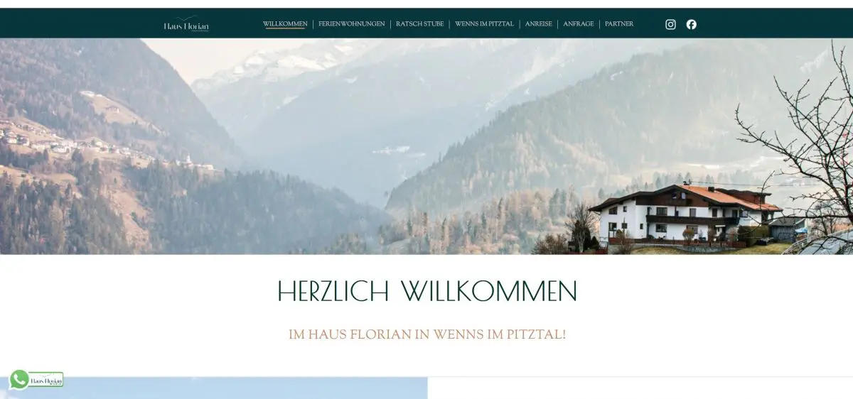 Website Haus Florian Wenns