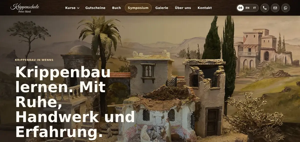 Website Krippenschule Peter Riml