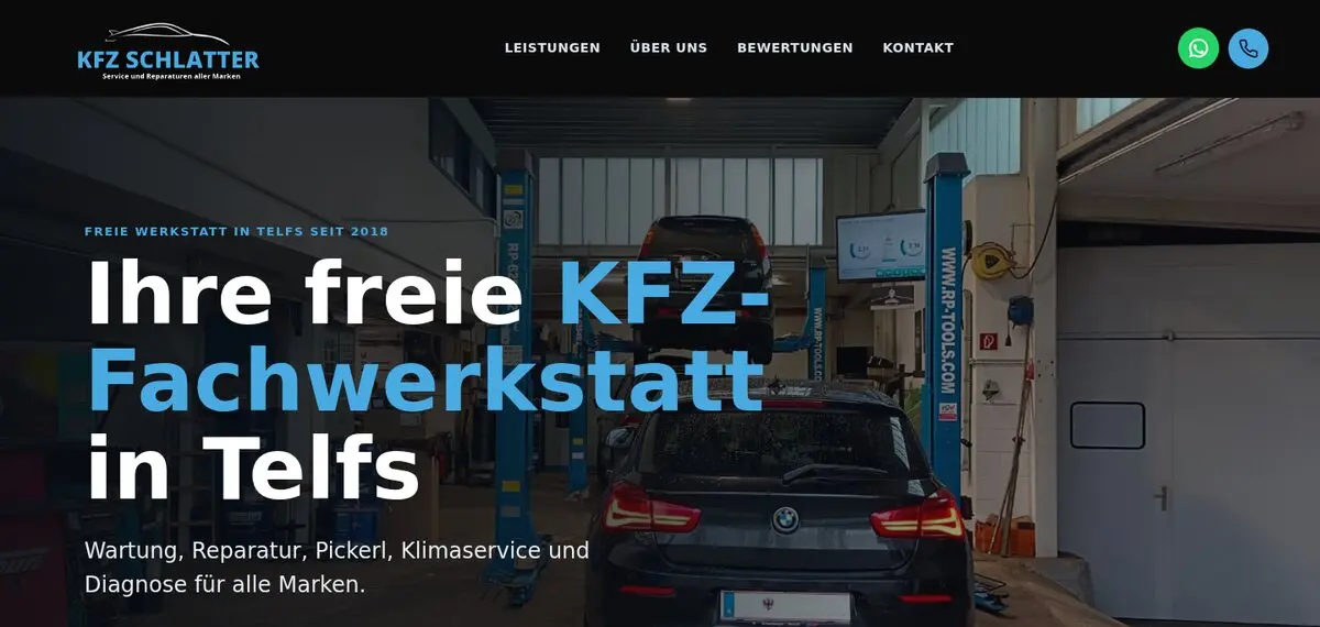 Website Kfz Schlatter Telfs