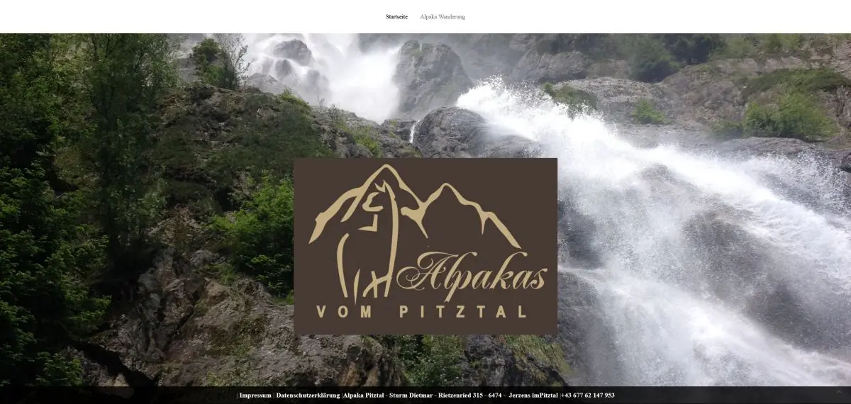 Website Alpaka Pitztal