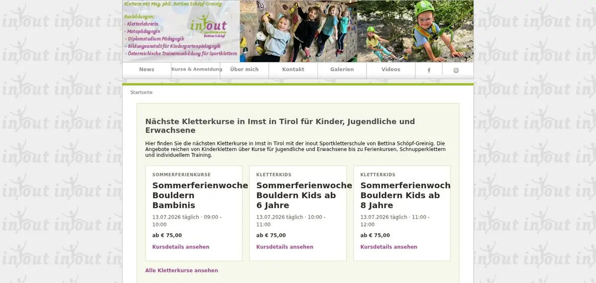 Website Inout - Bettina Schöpf