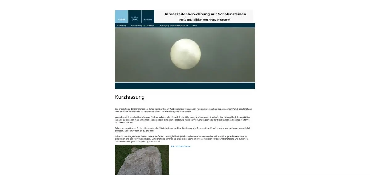 Website Schalensteine
