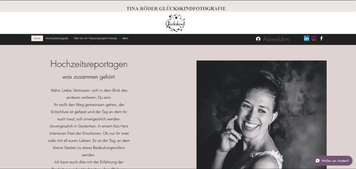 Website Glueckskindfotografie